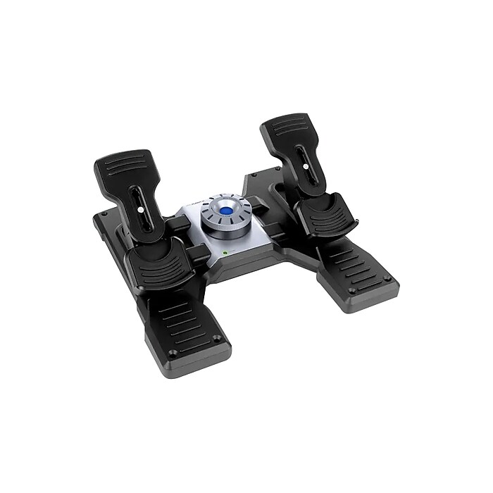 Logitech G 945-000024 Flight Rudder Pedals for PC, Black