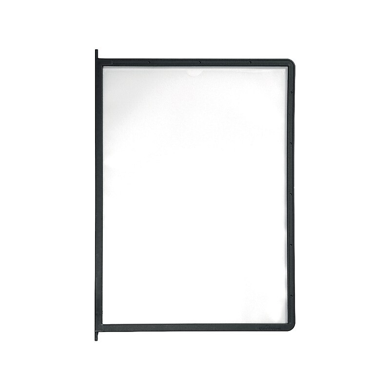 Durable Instaview Document Holder, 8.5" x 11", Vertical, Desktop/Wall, Black Plastic (554801) image 1
