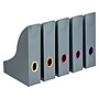 Durable VARICOLOR Plastic Magazine Racks, Gray/Multicolor, 5/Pack (770657)~#|#~sp162863004_sc7