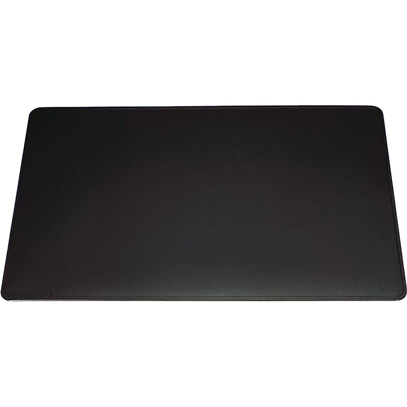 Durable Anti-Slip PVC Desk Pad, 20.5" x 25.5", Black (710301) image 1