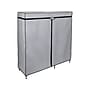 Honey-Can-Do 63" x 60" Portable Wardrobe Closet with Cover, Gray/Black Steel/Polyester (WRD-09198)~#|#~sp162863030_sc7
