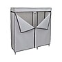 Honey-Can-Do 63" x 60" Portable Wardrobe Closet with Cover, Gray/Black Steel/Polyester (WRD-09198)~#|#~sp162863031_sc7