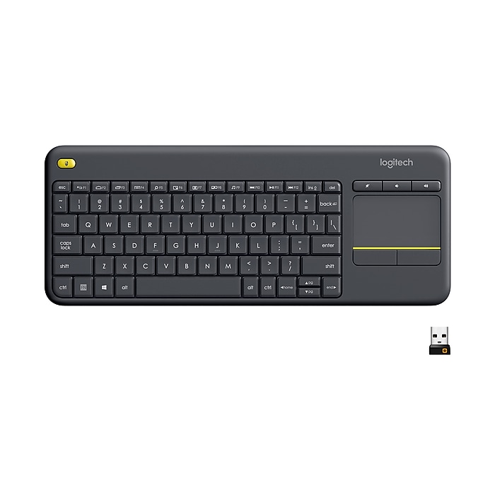 ロジクール　キーボード　k400 プラス Logitech K400 Plus Wireless Touch Keyboard, Dark Gray (920-007119