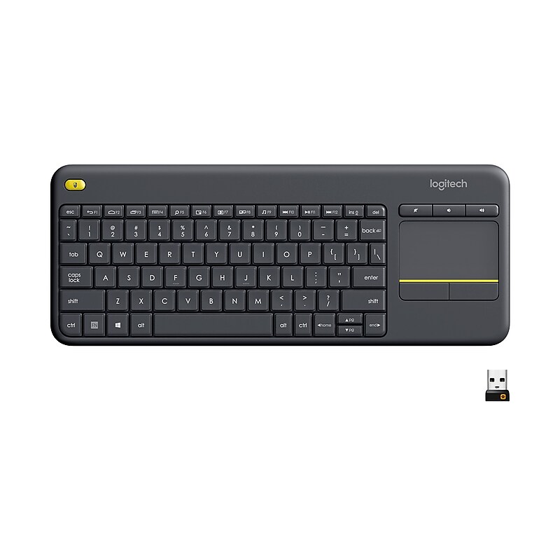 Logitech K400 Plus Wireless Touch Keyboard, Dark Gray (920-007119) image 1