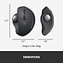 Logitech MX Ergo S Advanced Wireless Ergonomic Trackball Mouse, Black (910-005178)~#|#~sp162863836_sc7