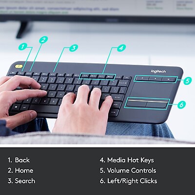 Logitech K400 Plus Keyboard - Thumbnail 5