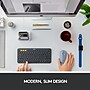 Logitech Pebble M350 Wireless Ambidextrous Optical Mouse, Blue Gray (910-005773)~#|#~sp162863997_sc7