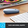 Logitech Pebble M350 Wireless Ambidextrous Optical Mouse, Blue Gray (910-005773)~#|#~sp162864002_sc7
