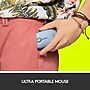 Logitech Pebble M350 Wireless Ambidextrous Optical Mouse, Blue Gray (910-005773)~#|#~sp162864009_sc7