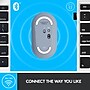 Logitech Pebble M350 Wireless Ambidextrous Optical Mouse, Blue Gray (910-005773)~#|#~sp162864012_sc7