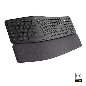 Logitech ERGO K860 Wireless Keyboard, Graphite (920-009166)