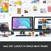 Logitech MX Keys for Mac Wireless Keyboard, Space Gray (920-009552)