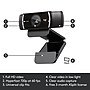 Logitech C922 Pro Stream Webcam 1080P Camera for HD Video Streaming, Black (960-001087)~#|#~sp163146051_sc7