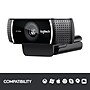 Logitech C922 Pro Stream Webcam 1080P Camera for HD Video Streaming, Black (960-001087)~#|#~sp163146053_sc7