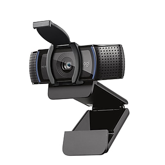 Logitech C920S Pro 1080p HD Webcam with Privacy Shutter, Black
