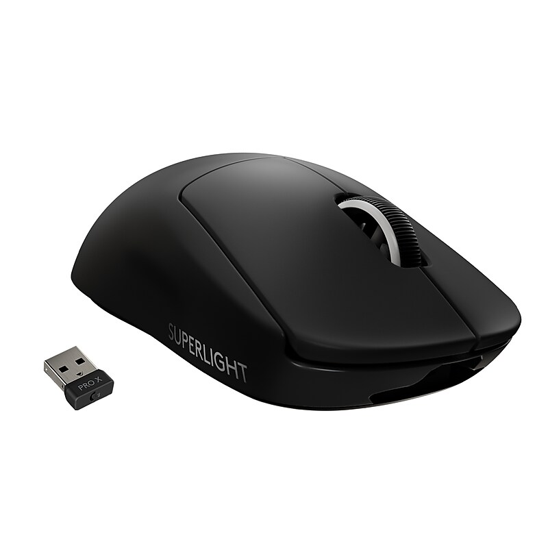 Logitech G PRO X SUPERLIGHT Wireless Optical Gaming Mouse, Black (910-005878) image 1