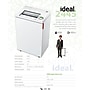 IDEAL 2445 P-7 Security 14 Sheet Super Micro Cut Commercial Shredder (IDEDSH0067H)~#|#~sp163152792_sc7