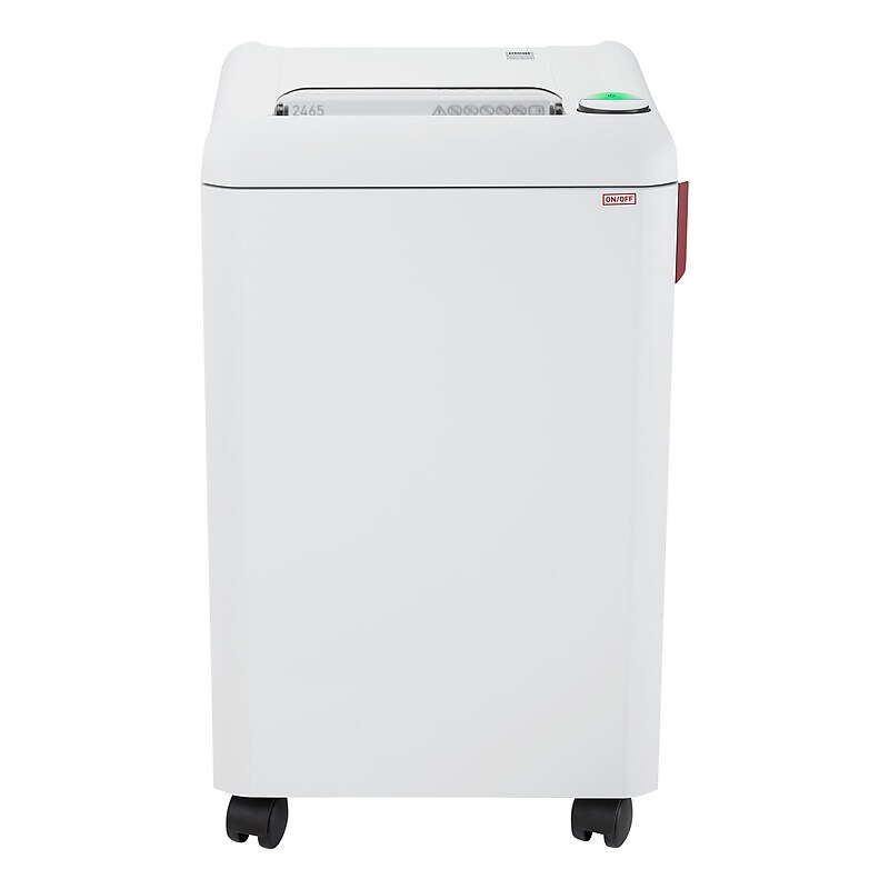 IDEAL 2465 P-2 Security 27 Sheet Strip Cut Multi-Media Commercial Shredder (IDEDSH0068H) image 1