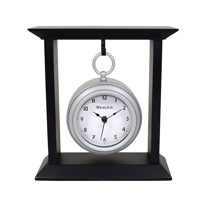 Westclox Table Clock, Metal/MDF (91139) image 1