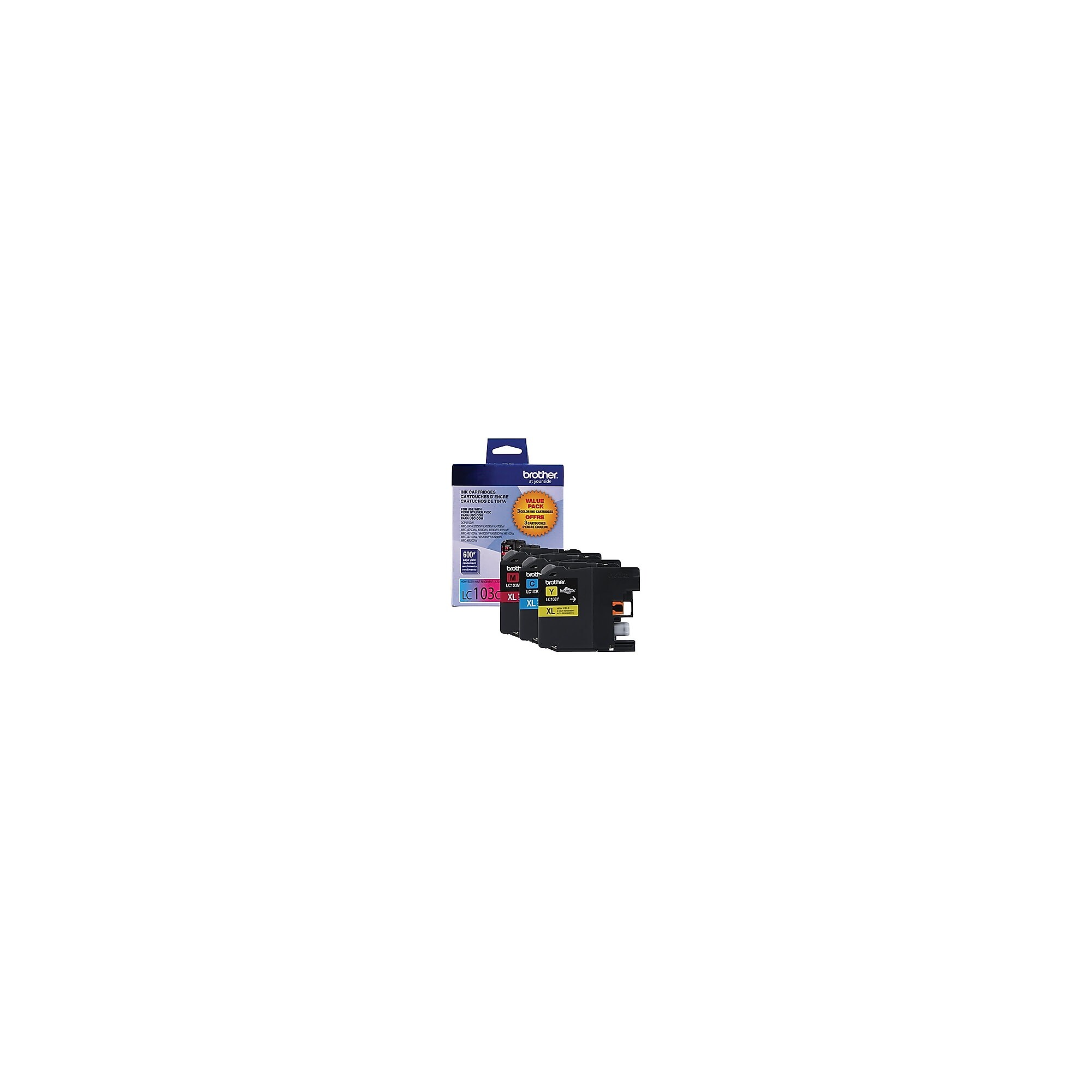 Brother LC1033PKS Cyan/Magenta/Yellow High Yield Ink Cartridge, 3/Pack (LC1033PKS) Sansujyuku sansujyuku.com