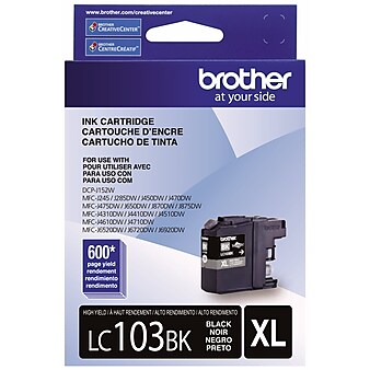 Brother LC103 Black High Yield Ink Cartridge (LC103BKS)