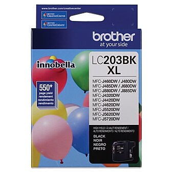 Brother LC203BKS Black High Yield Ink Cartridge (LC203BKS)