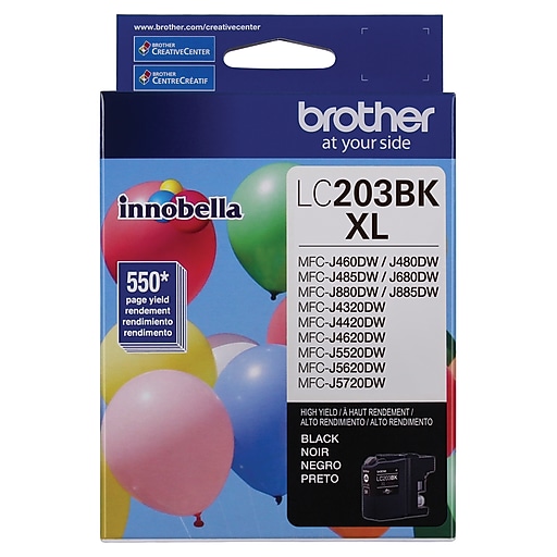 Brother LC203BK Black High Yield Ink Cartridge (LC203BK) | Staples