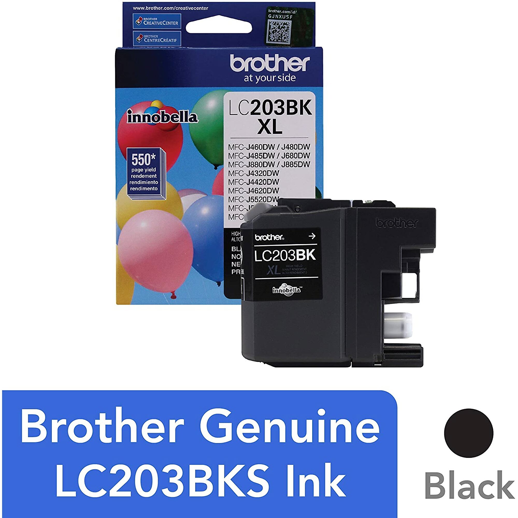 Brother LC203BK Black High Yield Ink Cartridge   (LC203BK) Sansujyuku sansujyuku.com