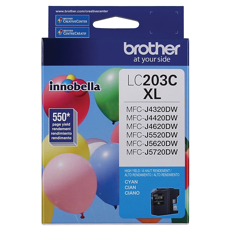 Brother LC203CS Cyan High Yield Ink Cartridge   (LC203CS) image 1
