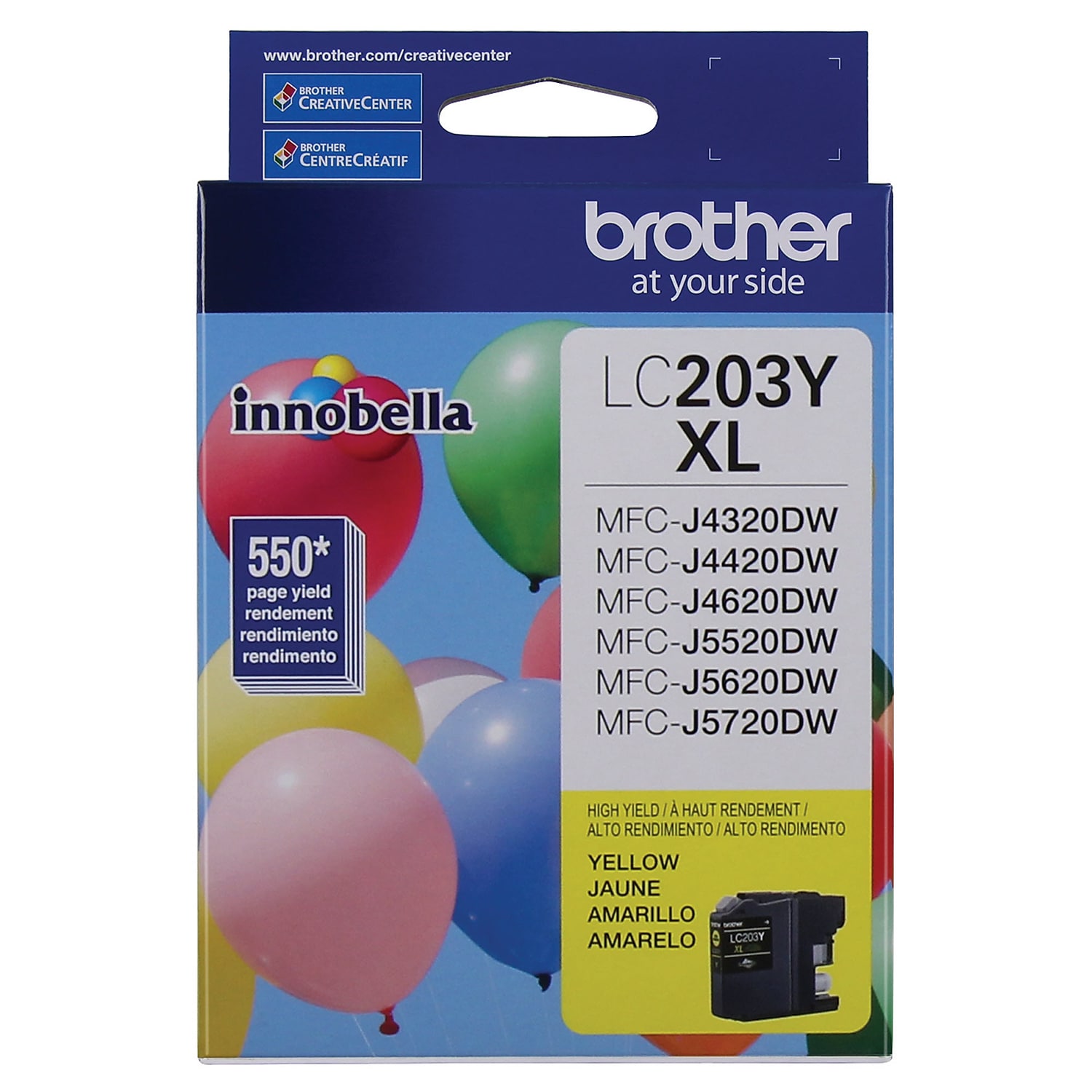 Brother LC 203 Yellow Ink Cartridge High Yield (LC203YS) 1106362 - 第 1/9 張圖片