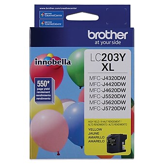 Brother LC203YS Yellow High Yield Ink Cartridge (LC203YS)