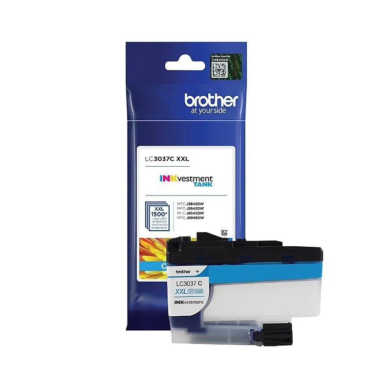 Brother LC3037C Cyan Super High Yield Ink Tank   Cartridge image 1
