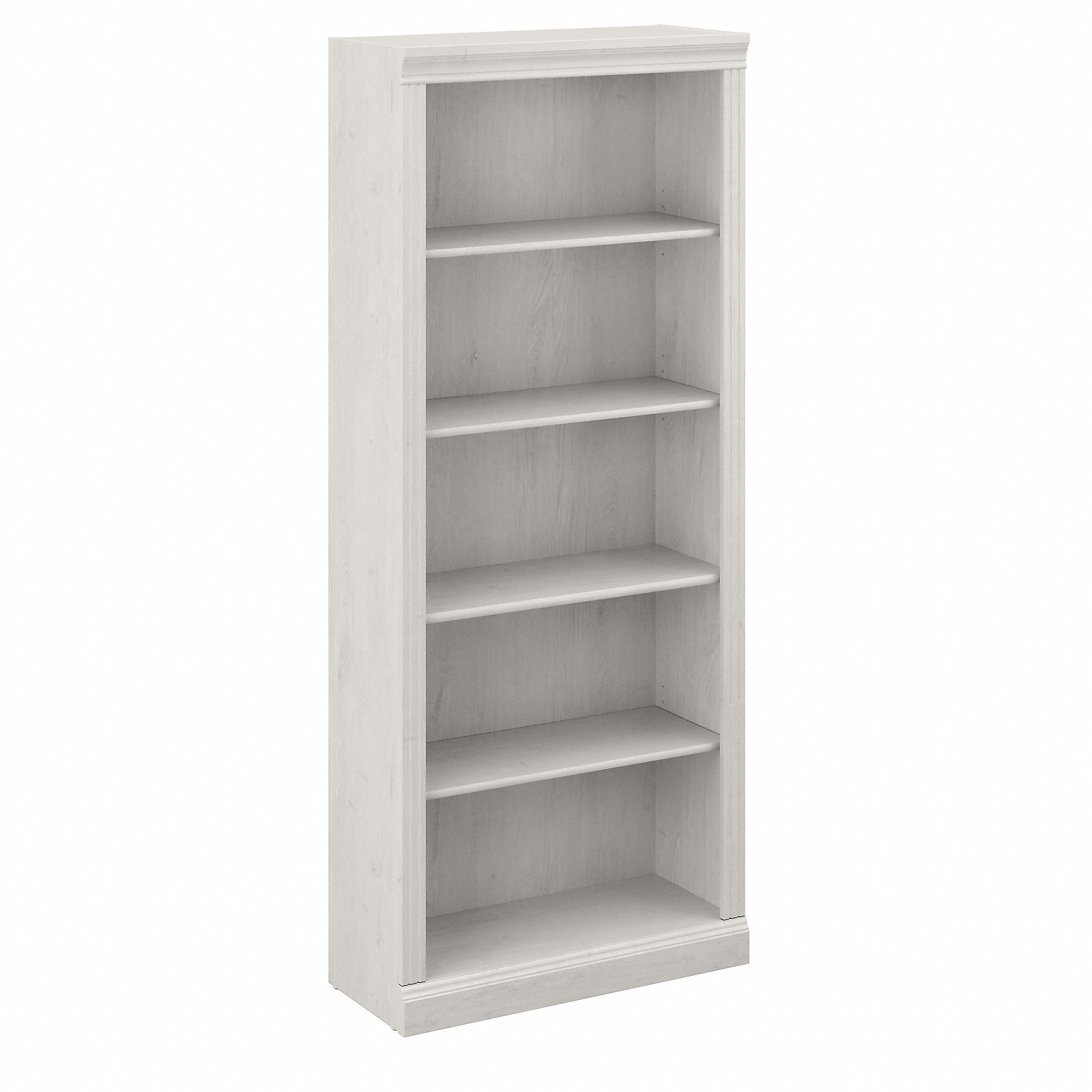 Bush Furniture Saratoga 72″H 5-Shelf Bookcase with Adjustable Shelves, Linen White Oak Laminate (W1645C-03) Sansujyuku sansujyuku.com