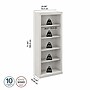Bush Furniture Saratoga 72"H 5-Shelf Bookcase with Adjustable Shelves, Linen White Oak Laminate (W1645C-03)~#|#~sp163409834_sc7