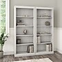 Bush Furniture Saratoga 72"H 5-Shelf Bookcase with Adjustable Shelves, Linen White Oak Laminate, 2/Set (SAR008LW)~#|#~sp163409840_sc7