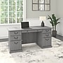 Bush Furniture Saratoga 66"W Wood Executive Desk, Modern Gray (EX45866-03K)~#|#~sp163411645_sc7