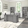 Bush Furniture Saratoga 66"W Wood Executive Desk, Modern Gray (EX45866-03K)~#|#~sp163411664_sc7