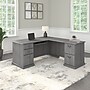 Bush Furniture Saratoga 66"W L Shaped Computer Desk with Drawers, Modern Gray (EX45870-03K)~#|#~sp163411666_sc7