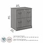 Bush Furniture Saratoga 2-Drawer Lateral File Cabinet, Locking,  Modern Gray (EX45854-03)~#|#~sp163411967_sc7