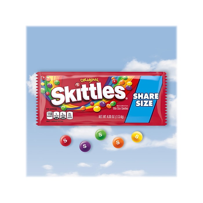 Skittles Original Fruit Flavored Candy, 4 oz (MMM04460) | Staples