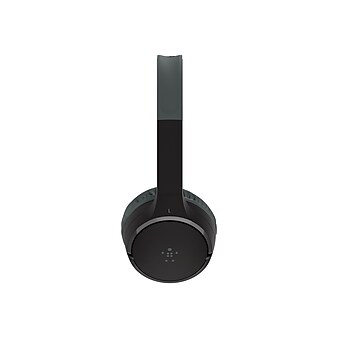 Belkin SoundForm Wireless On-Ear Headphones, Bluetooth, Black (AUD001BTBK)