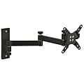 Mount-It! Full-Motion Single Monitor Wall Arm Mount, Up to 30", Black (MI-404)