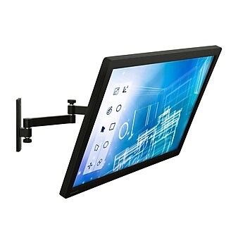 Mount-It! Full-Motion Single Monitor Wall Arm Mount,Up to 30", Black (MI-404)