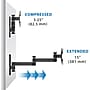 Mount-It! Full-Motion Single Monitor Wall Arm Mount, Up to 30", Black (MI-404)~#|#~sp163926466_sc7