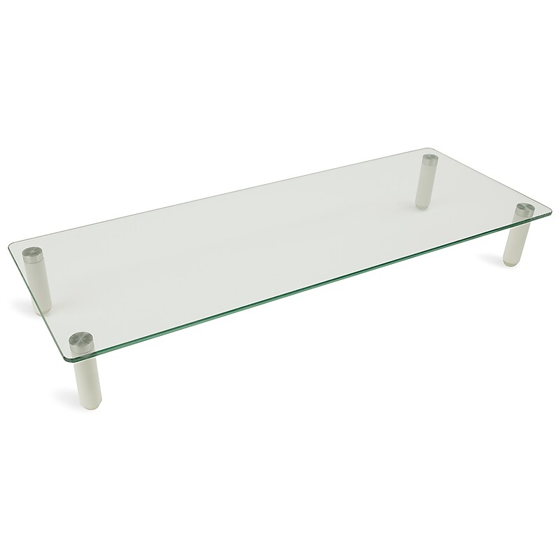 Mount-It! Glass Monitor Riser, 22" Wide, Clear (MI-7263) image 1