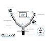 Mount-lt! Adjustable Dual Monitor Arm Mount, Up To 32", Silver (MI-1772)~#|#~sp163926782_sc7