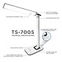 Mount-It! Turcom Dimmable LED Desk Lamp with USB Ports for Chargers (TS-7005)~#|#~sp163926799_sc7