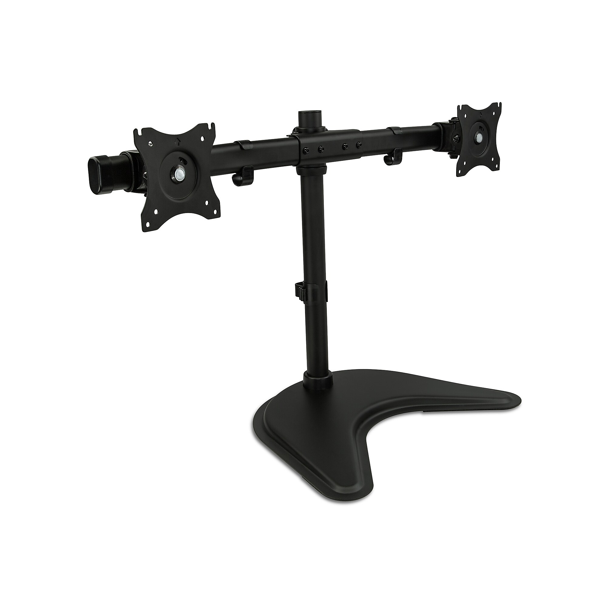 Mount-It! Adjustable Dual Monitor Freestanding Desk Stand, Up to 27″, Black (MI-1781) Sansujyuku sansujyuku.com