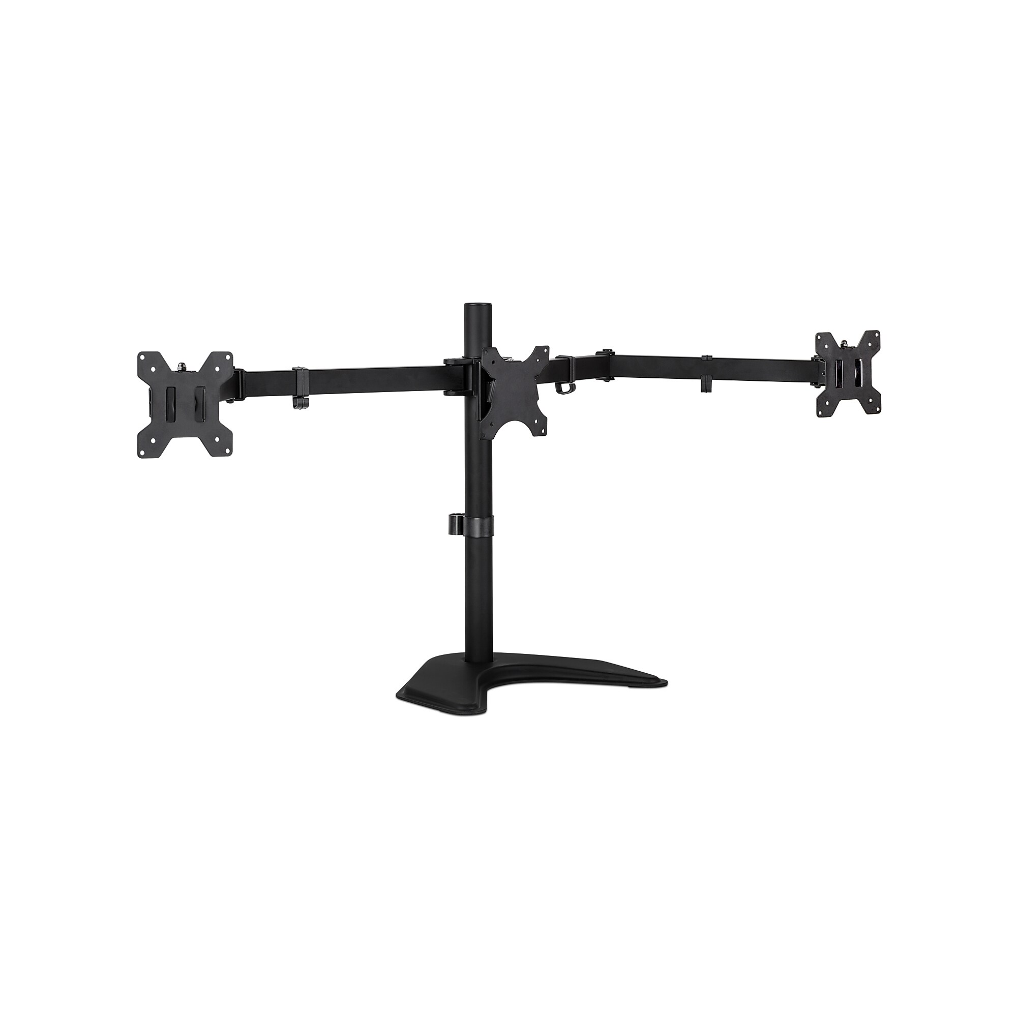 Mount-lt! Adjustable Triple Monitor Stand, Holds Screens Up to 27″, Black (MI-2789) Sansujyuku sansujyuku.com