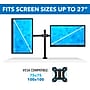 Mount-It! Adjustable Dual Monitor Arm Mount, Up To 32" Monitor, Black (MI-2752)~#|#~sp163926828_sc7
